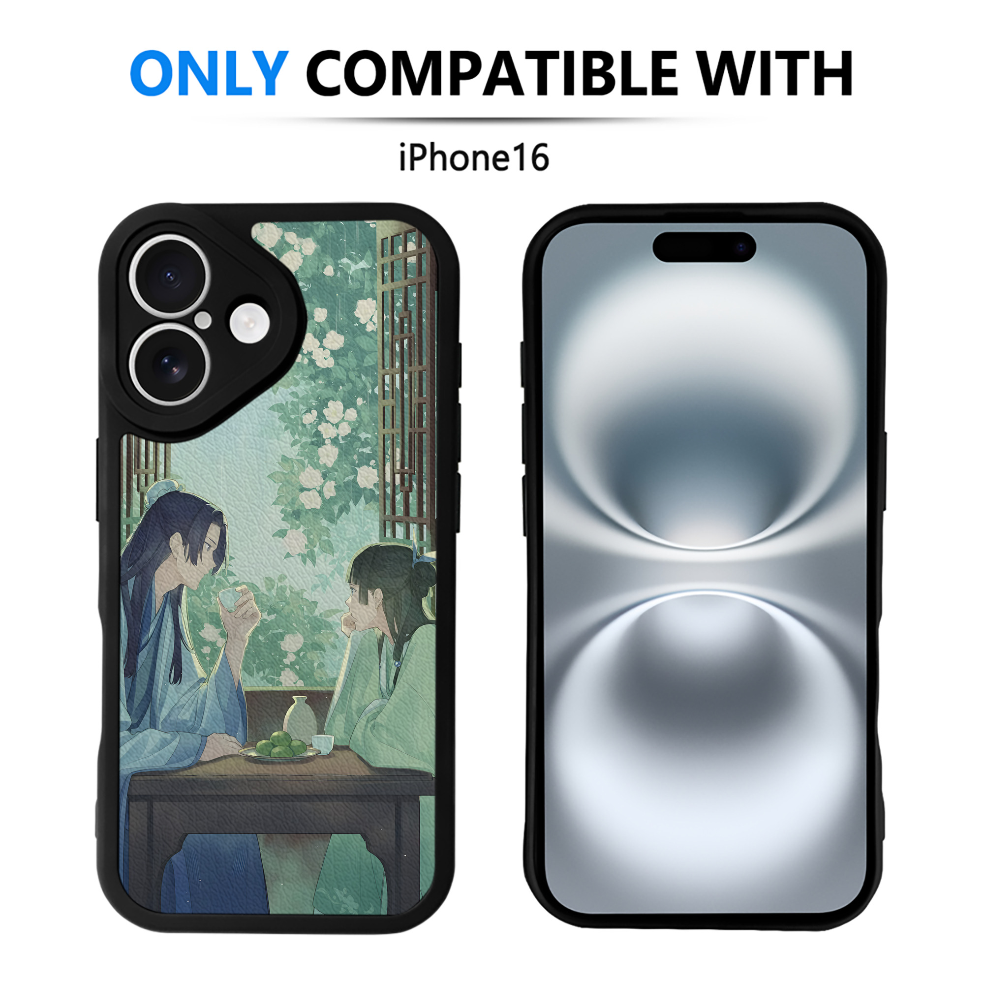 （画像用） 薬屋のひとりごと The Apothecary Diaries 【iPhone 16シリーズ対応】シリコンスマホケース（レザー調） 材質：シリコン